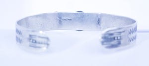 vintage navajo turquoise arrow sterling silver cuff bracelet