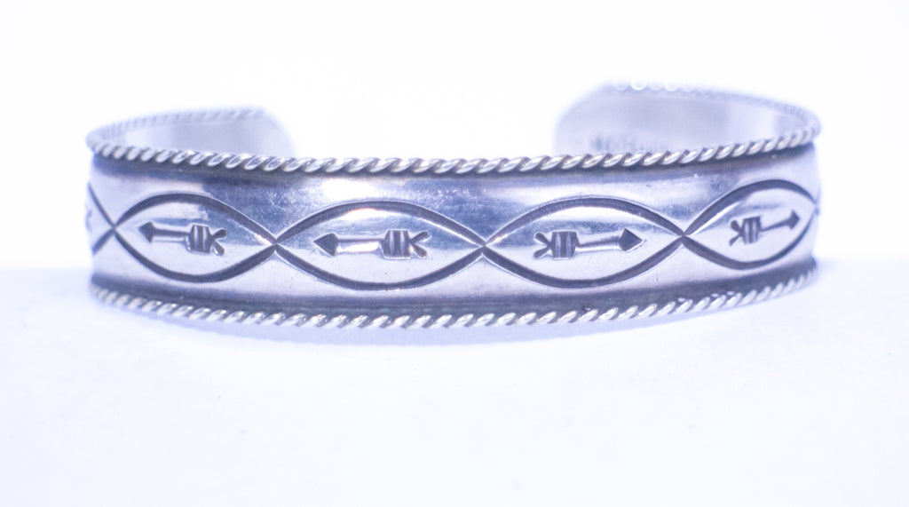 vintage arrow sterling silver cuff bracelet