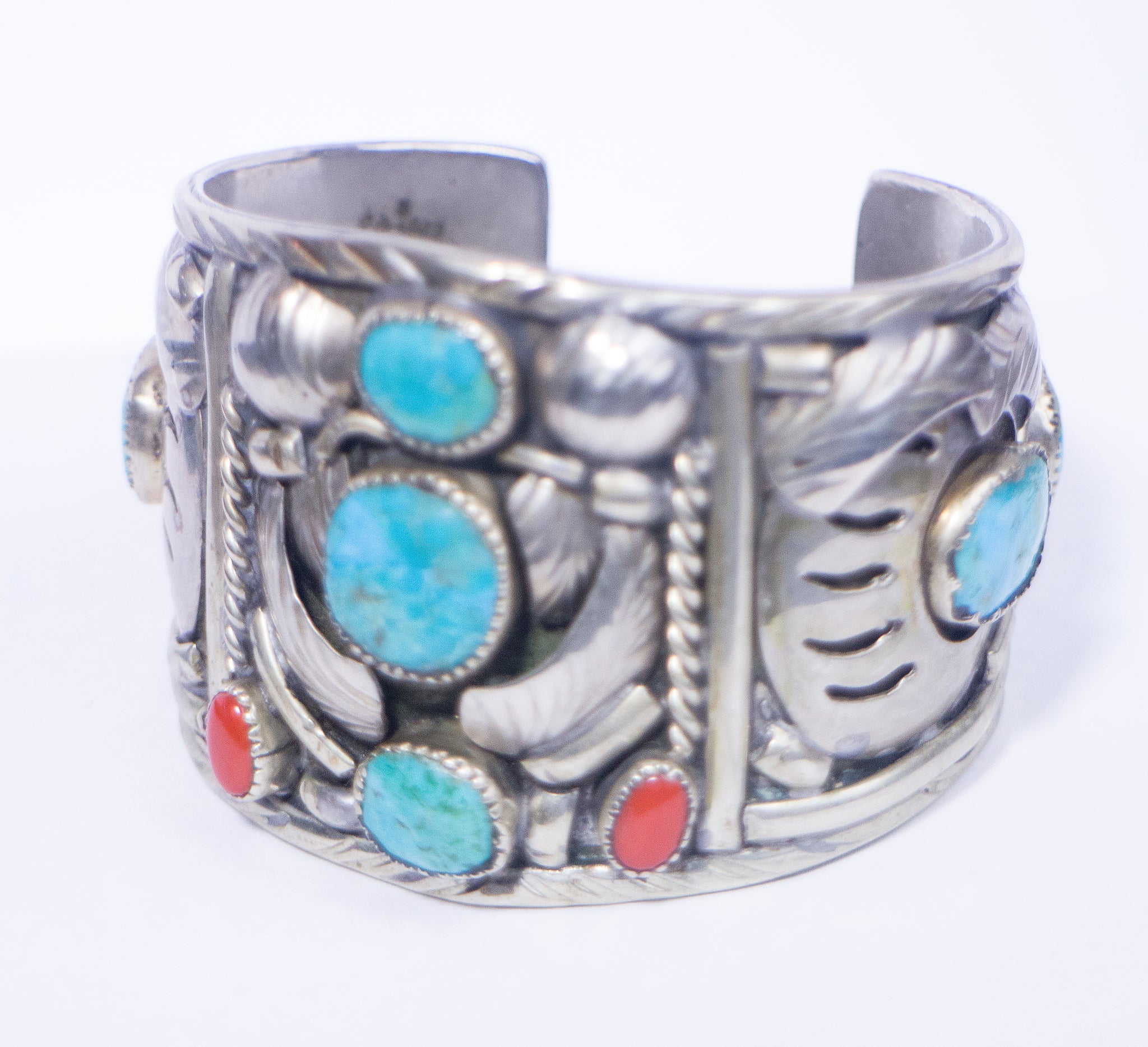 vintage turquoise wide cuff bracelet