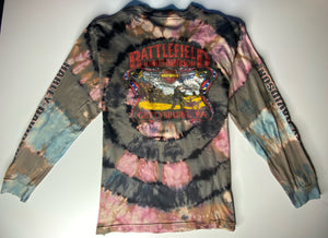 Vintage tiy dye gettysburg pa harley davidson t shirt long