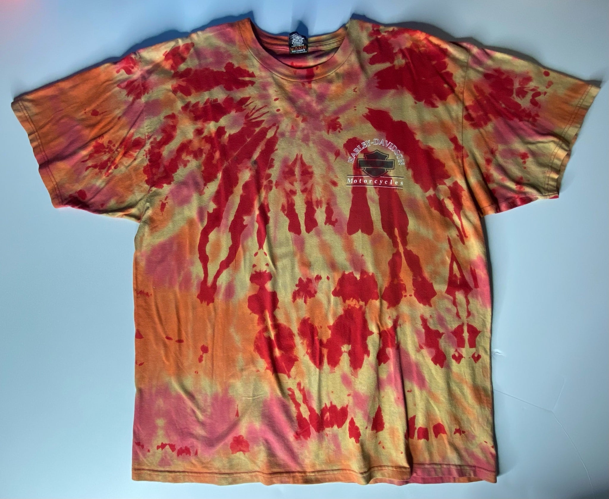 Vintage tiy dye waco texas harley davidson t shirt number 024