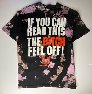 Vintage tiy dye if you can read this motorcycles t shirt