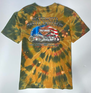 Vintage tiy dye harley davidson genuine motorcycles t shirt