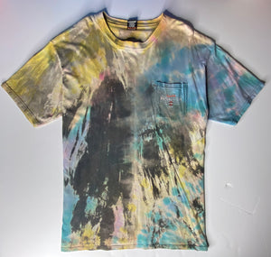 Vintage tiy dye bridgeport 95 wild harley davidson t shirt