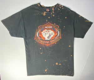 Vintage tiy dye deuces wild harley davidson t shirt