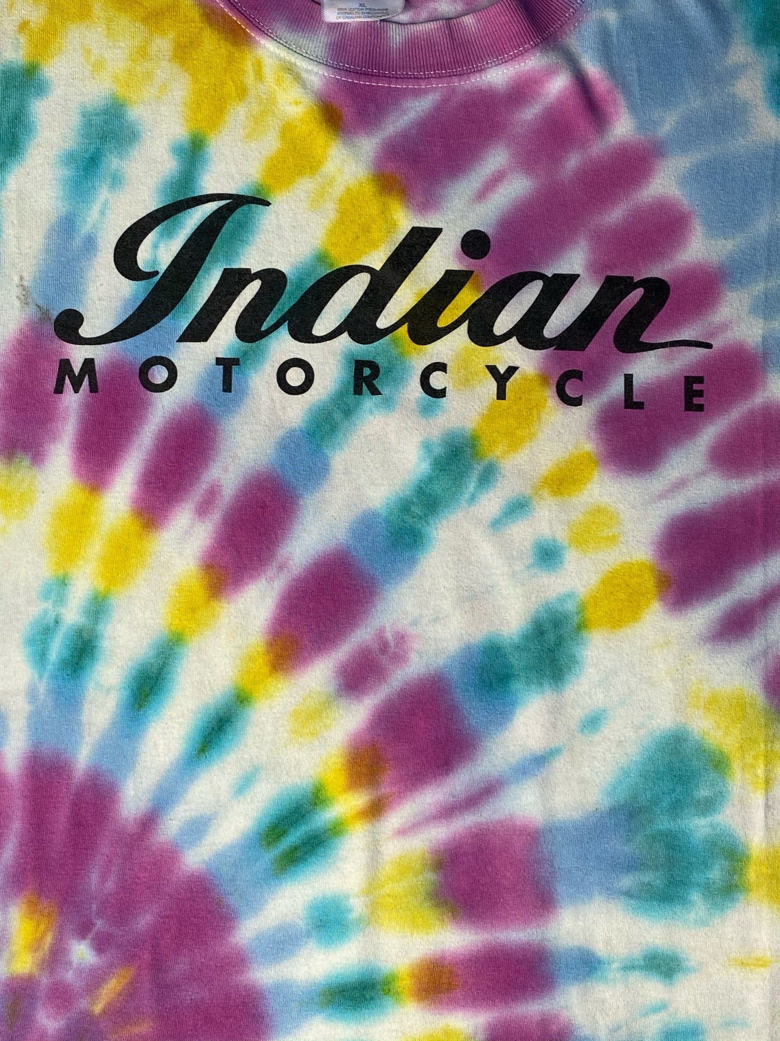 Vintage tie diy indian motorcycles shirt