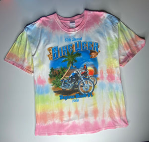 Vintage tiy diyed 67th bike week t shirt